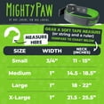 thumbnail image 2 of Mighty Paw Sport Collar 2.0 | Soft Neoprene Padded Dog Collar for Maximum Comfort. (Green) (Medium), 2 of 9