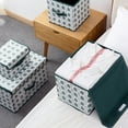 thumbnail image 6 of Fnochy Folding Storage Box, for Comforters, Blankets, Clothes, Quilts and Towels, Better and Sturdy Organizer Bag, Under Bed Storage, Great for Closets, Bedrooms, 6 of 9
