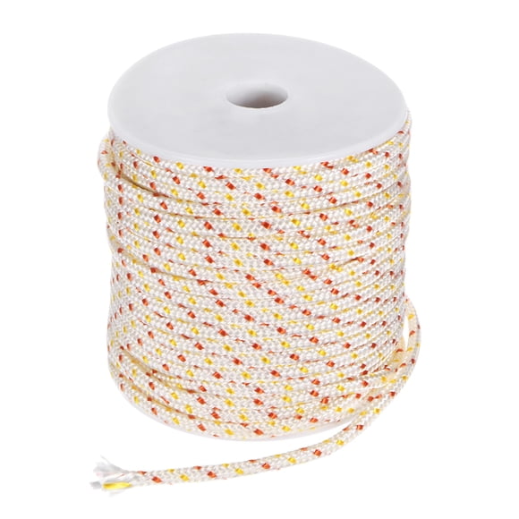 Uxcell Recoil Starter Rope Pull Cord 4mm 30m Nylon Pull Cord for Chainsaw White Red Yellow