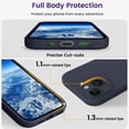 thumbnail image 4 of Compatible with iPhone 15 Plus Case, Silicone Shockproof Slim Thin Phone Case for iPhone 15 Plus (6.7 inch), (Midnight Blue), 4 of 12
