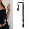 thumbnail image 1 of Extensión de Cabello sintético Macarena Recta larga Marrón Negro, 1 of 8