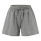thumbnail image 3 of MKLEKYY Pantalones Cortos para Mujer, de Primavera y Verano, con Bolsillos y Lazo, de Color Liso, Informales, para Deportes y Ocio, Transpirables y Elegantes., 3 of 4