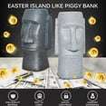 thumbnail image 2 of Estatua De Isla De Pascua De Resina Artificial, Decoración De Hucha, Cajas De Dinero, Juguetes De Regalo, Hucha Para Niños, Caja De Ahorro De Dinero Eigraketly HA024339-02, 2 of 5