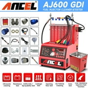 ANCEL AJ600 GDI Fuel Injector Cleaner and Tester 6-cylinder Vehicle Injection Leakage Tester Ultrasonic Wave Cleaning and Testing Machine Uniformity Test Injecting Flow Test for Automotive Injector