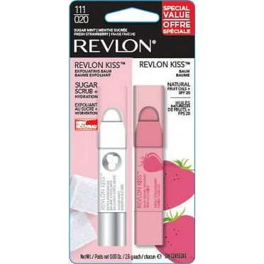 Revlon Kiss Exfoliating Lip Balm, SPF 20, Fresh Strawberry, Value Pack, 1 Count