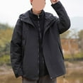 thumbnail image 4 of Maoxin Mens Jacket Men's Casual Loose Fitting Long Sleeved Zippered Hooded Jacket Jackets for Men , Black , XL, 4 of 5