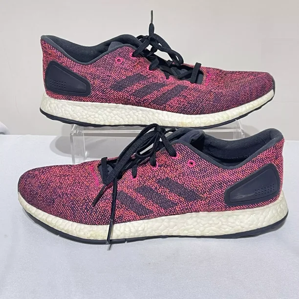 Ad-id-as Running Sneakers Pureboost DPR LTD Men's Size 10.5 Pink Blue Shoes CG2995