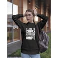 thumbnail image 2 of By Party I Mean Anime Sweatshirt Women -GoatDeals Designs, Female x-Large, 2 of 4