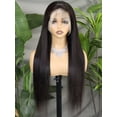 thumbnail image 5 of Hidden Strap Straight 360 Full Lace Front Wig Human Hair Glueless Wigs 26inch Pre Plucked 250% Density Natural Color Wig With Drawstring HD Full Lace Human Hair Wigs 26Inch, 5 of 7