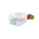 thumbnail image 4 of Sterilite 1427clr stack & carry - Caja de 2 capas, tapa transparente y asa azul, capas transparentes Sterilite Caja con asa de 2 capas Stack & Carry, 4 of 10