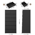 thumbnail image 2 of Homfa 7 Drawer Dresser for Bedroom, Modern Tall dresser Chest of Drawers for Living Room, Black, 2 of 7