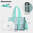 thumbnail image 5 of Teacher Tote Bag,Princess Pattern Teacher Utility Tote Bag,Large Work Tote Bags for Women with Multiple Pockets,Top Zipper Closure,13.8x10.6x6.7 Inch, 5 of 5