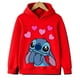 thumbnail image 3 of Sudaderas con capucha de Stitch lindas, ropa para niñas, conjuntos de ropa para niños, camisetas y pantalones para niñas, trajes de 2 piezas, conjunto de chándal para niños, 3 of 5