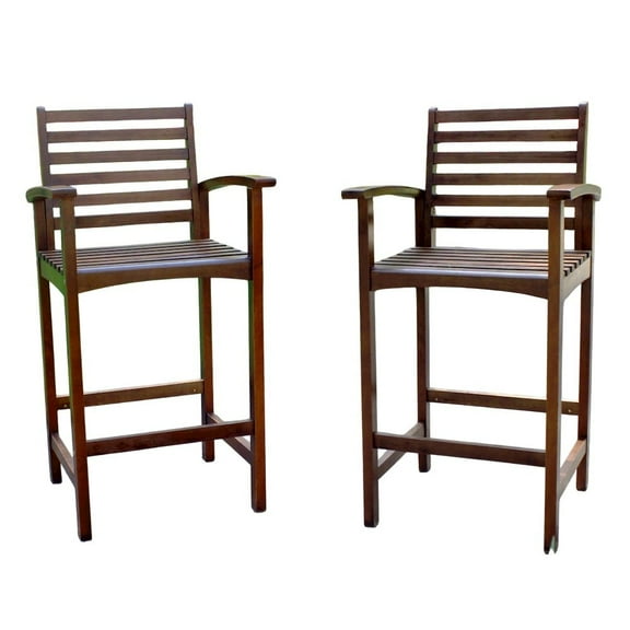 International Caravan Highland Acacia Maine Bar Stool (Set of 2)