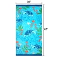 thumbnail image 3 of Mainstays Oversized Cotton Beach Towel, 72 in x 36 in, Sea Turtles, 3 of 5