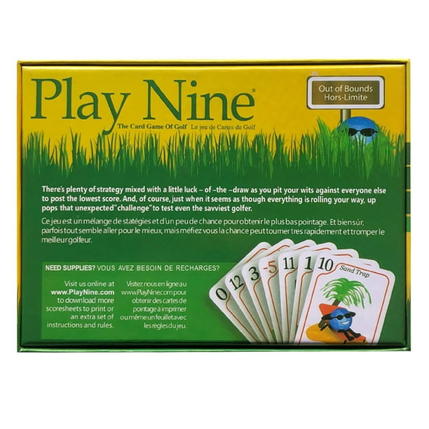 English version PLAY NINE play nine innings golf card board game 