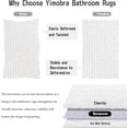 thumbnail image 6 of Luxury Bathroom Rug Mat 24x17, Extra Soft & Absorbent Bath Rugs, Non-Slip Plush Shaggy Bath Carpet, Machine Wash Dry, Bath Mats for Bathroom Floor, Tub and Shower, Bright White, 6 of 6