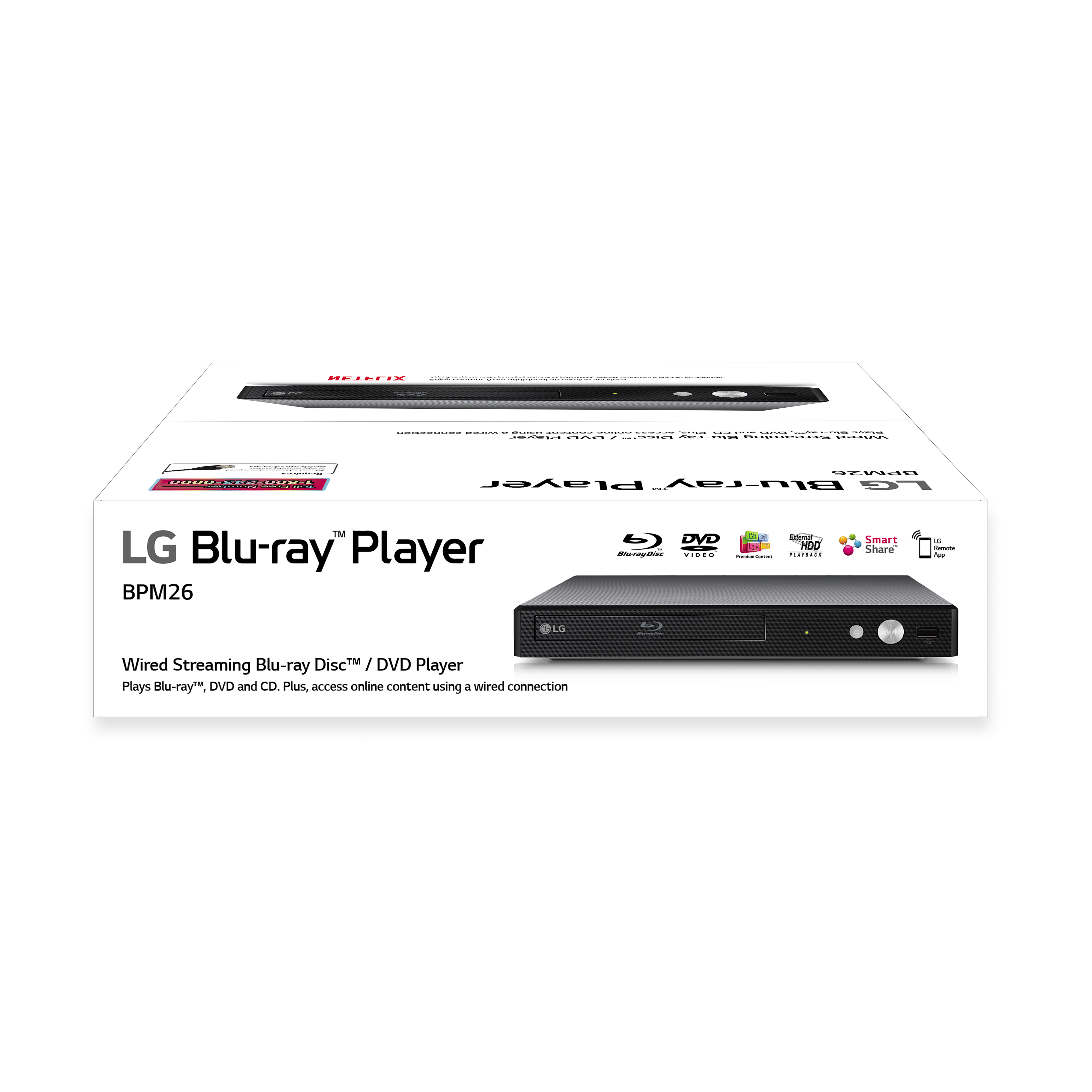 LG BPM26 Blu-ray Player with Streaming Services - image 2 of 10