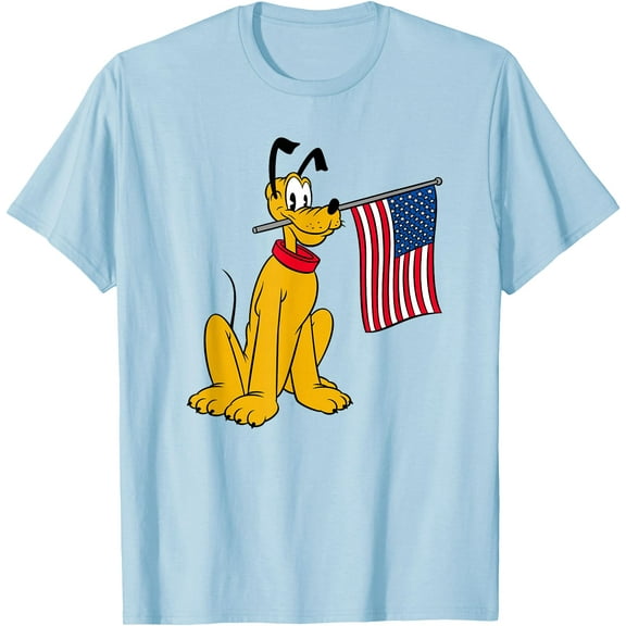 Pluto Americana DTG Print Unisex T-Shirt