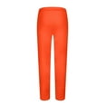thumbnail image 4 of CLOISE Mens Sweatpants with Pockets Big and Tall Open Bottom Orange Running Wide Leg Pants Baggy Straight Leg Sweatpants Drawstring Elastic Waist Loose Trousers Lounge Solid Sweatpants L, 4 of 5