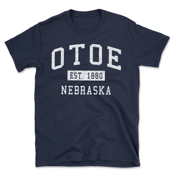 Otoe Nebraska Classic Established Men's Cotton T-Shirt