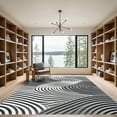 thumbnail image 2 of ODIKA 8'x10' Machine Washable Non-Slip Area Rug, Abstract Gray High Traffic Rug, Gray, 1154300, 2 of 7