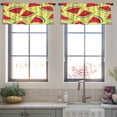 thumbnail image 4 of LALILO Kitchen Curtain Valance Origami Zombie Scary Pumpkin Rod Pocket Window Curtain 52"x 18" Set of 2, 4 of 7