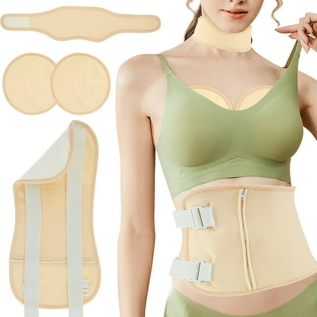 4Pcs Waist Neck Oil Pack Set with Chest Pad Washable Reusable Essential Oil Wrap Mess-Free Oil Pack Wrap with Adjustable Strap Comfortable Leak-Proof Oil Pack for Waist Neck