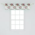 thumbnail image 2 of Ambesonne Floral Valance Pack of 2, Botanical Blossoms Art, 54"X12", Off White and Reseda Green, 2 of 4