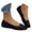 Black, variant on Round Toe Wide Foot Ballet Flats Rubber Flexible Flat Slip On Light Breathable Summer Daily Loafers