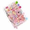 thumbnail image 3 of Link to X 2021 Refillable A5 Pink with Glitter Notebook Set with 6 Hole Loose Leaf PVC Sequin Binder Cover, Square & Lined Refills, Index Dividers, Zip Lock Envelope, Ruler, 3 of 4