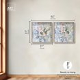 thumbnail image 5 of Whispers of Velvet Hues Shadowbox Print Blue And Sage Wall Decor Set by Art Remedy, Blonde Frame, 30 x 30, 5 of 6