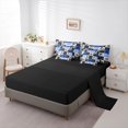 thumbnail image 5 of Castle Fairy Geometric Motocross Bike Bedding Comforter Set 7-Piece for Kids, Patchwork Extreme Ride King Bedding Sets for Bedroom, Blue Black,Black Reversible, 5 of 7