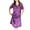 Orange, variant on Nightgowns for Women,Summer Dresses Fashion Women V-neck Easy Solid Color Bow Fold Short Sleeve Ice Silk Long Sleepshirts