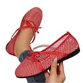 thumbnail image 2 of Willtoo Women's Mesh Ballet Flats Buckle Strap Comfortable Ballerina Shoes Ladies Fishnet Slip-on Casual Dress Mary Jane Flats, 2 of 7