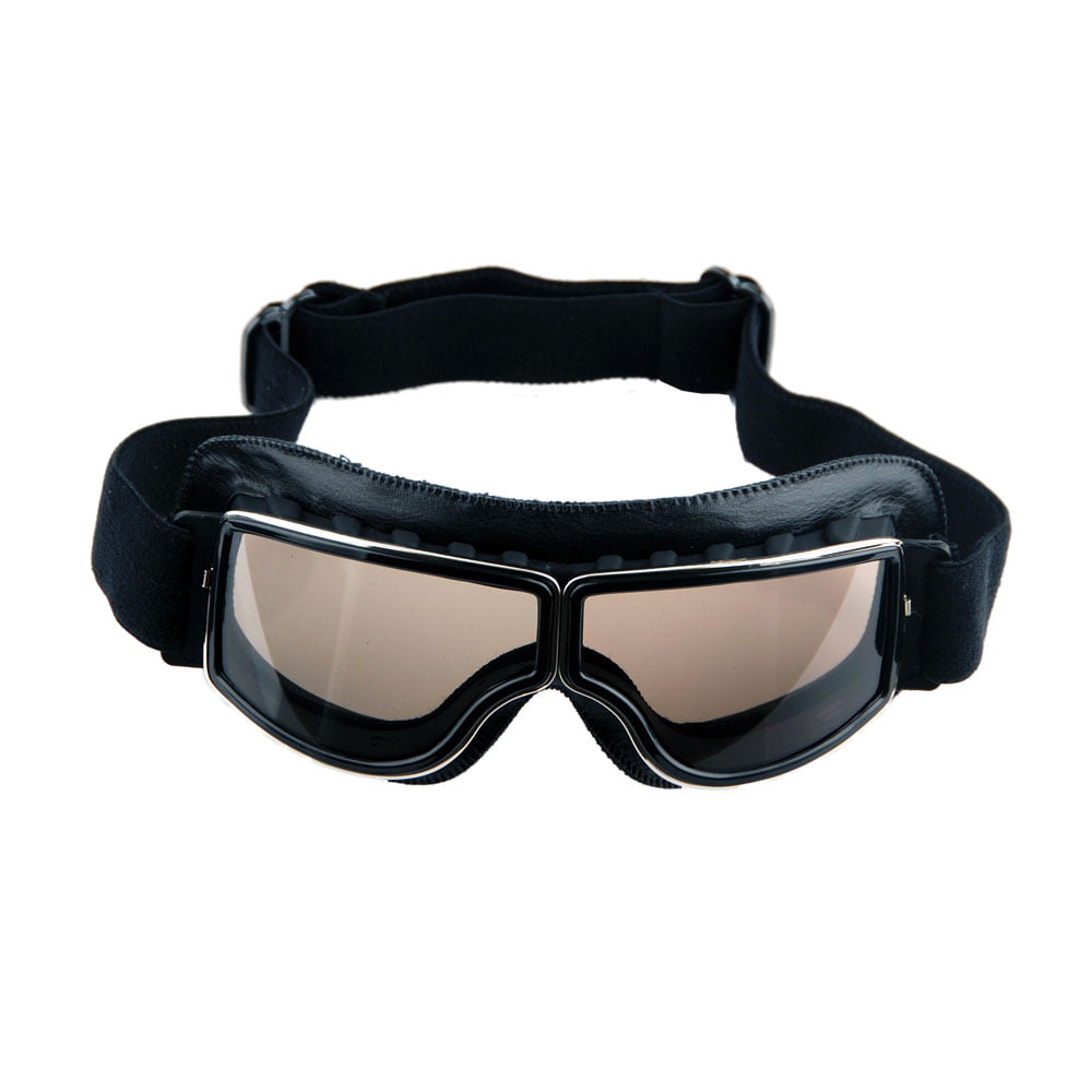 Vintage Aviator Pilot Style Goggles Biker Motocross Vented Goggles UV400 