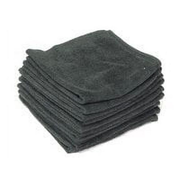 Black Microfiber Towels 16 inch X 16 inch