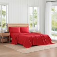 thumbnail image 2 of Ensemble de Draps Tommy Hilfiger Percale de Coton Frais et Net Rouge, 2 of 9