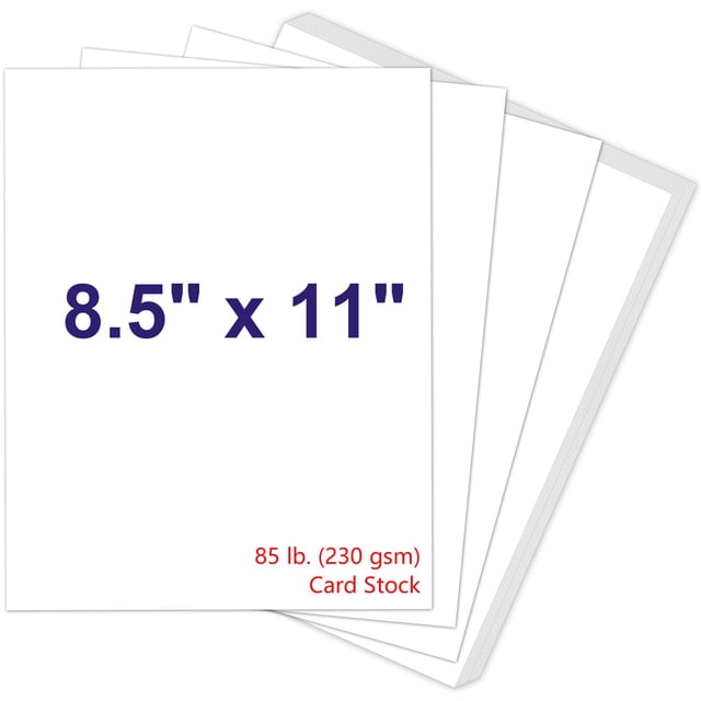 Cartulina Joyberg 200P, color blanco, 230 g/m², 8,5 x 11 cm (A4), 85 libras