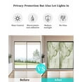 thumbnail image 4 of Window Privacy Film Marble Sage Green Stained Glass Window Film Decorative Sun Block Window Cover Modern Abstract Ink Painting Luxury Window Clings Static Adhesive Sticker for Bathroom 29.5"x78.7", 4 of 7