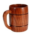thumbnail image 2 of Light Weight With Handle, Wooden Cup Wine Mug  , For Restaurant Home, 2 of 8
