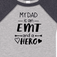 thumbnail image 4 of Inktastic My Dad is an EMT and a Hero Boys or Girls Baby Bodysuit, 4 of 5