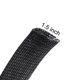 thumbnail image 2 of Manga de cable trenzado expandible de 10 pies - 1.5 pulgadas, gestión de cables PET, tubo de envoltura de alambre, negro, 2 of 7