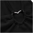 thumbnail image 4 of Women Summer Tops Women's Slim Fit Short Sleeveless Vest With Top Casual Tops for Women plus Size Sliders for Girls Cheer Workout Shirts Camisole Loose Fitting Rayon Compression Top with Black M, 4 of 5