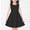Black, variant on IROINNID 4-14 Years Children Summer Short Sleeve Dress for Girls Round Neck Solid Color Sundress for Comfortable and Everyday Wear