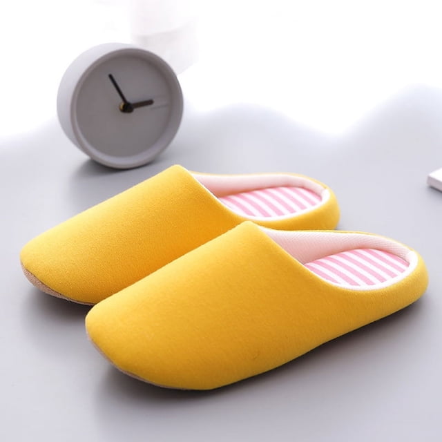 Zapatillas de felpa de invierno para mujer, chanclas mullidas con plataforma suave, zapatos planos informales para hombre, cómodos, concisos, antideslizantes, para dormitorio