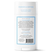 Native Deodorant, Aluminum Free, Powder & Cotton, for Women and Men, 2.65 oz