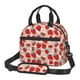 thumbnail image 1 of Disketp Red Strawberry Lonchera Térmica para Mujer y Hombre, Bolsa de Almuerzo Reutilizable e Impermeable para Trabajo, Viajes y Picnic, 1 of 7