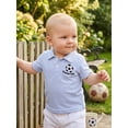thumbnail image 3 of BemeyourBBs Toddler Baby Boy Football Striped T Shirt Infant Baby Boys Football Game Day Outfit Letter Embroidery Short Sleeve Turn Down Collar Summer Pullover Shirt Tops, 3 of 9