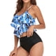 thumbnail image 3 of Trajes de baño para mujer, kit de trajes de baño divididos para mujer, kit de trajes de baño de verano, traje de baño con volantes, diseño revolucionario, 3 of 6
